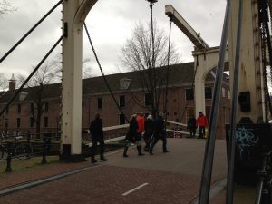 アムステルダムの唯一の木造跳ね橋