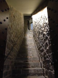 ヴェッキオ宮殿内の屋上行きの階段